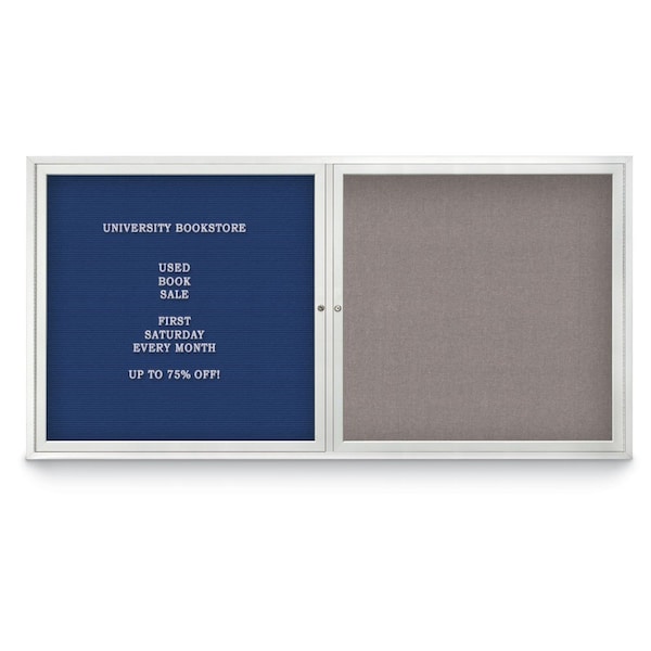 Corkboard, 72"x48", Buff/Black
